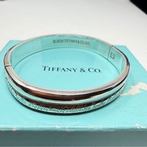 Rare! Authentic 2008 Tiffany & Co. Sterling 925 Bangle Bracelet